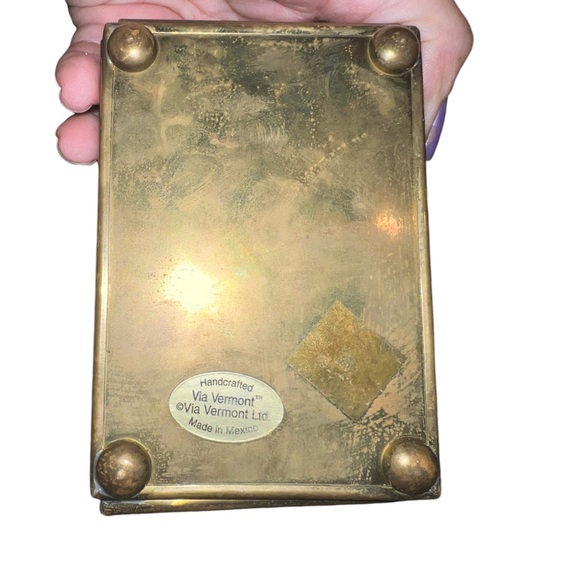 Vintage Via Vermont Christmas Handcrafted Angel Trinket box - Picture 8 of 13